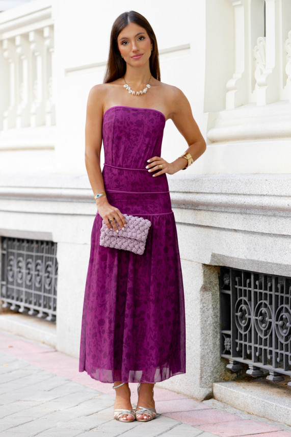 Vestido Storrie buganvilla