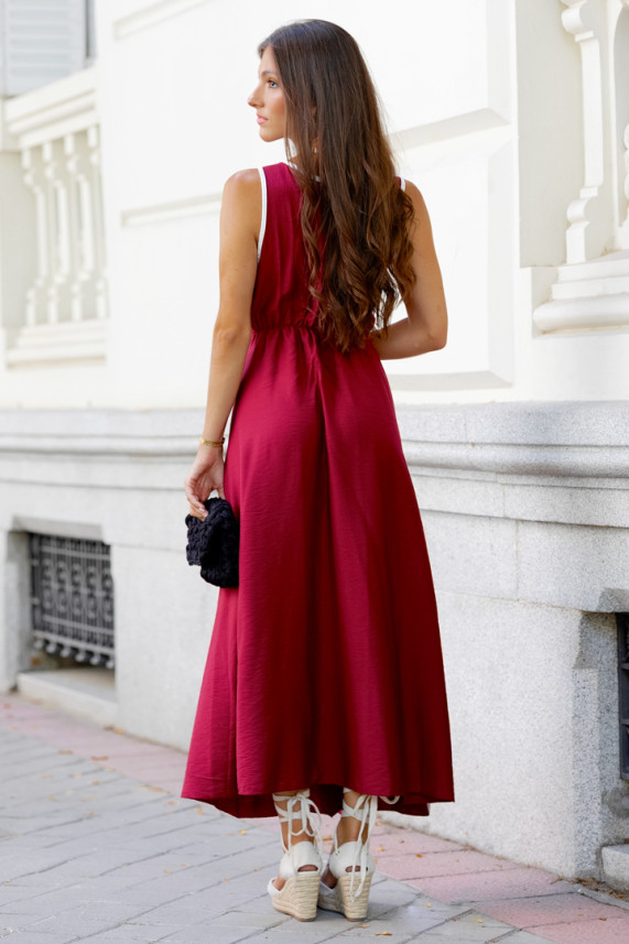 Vestido Latmier burdeos