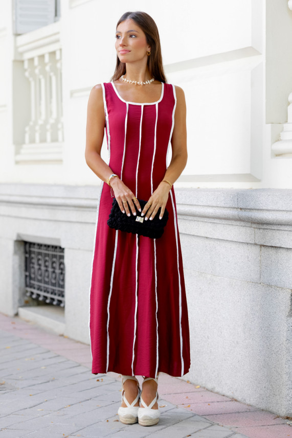 Vestido Latmier burdeos