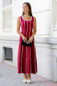 Vestido Latmier burdeos
