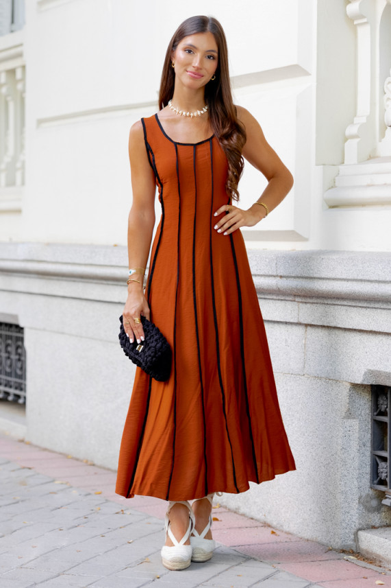 Vestido Latmier teja