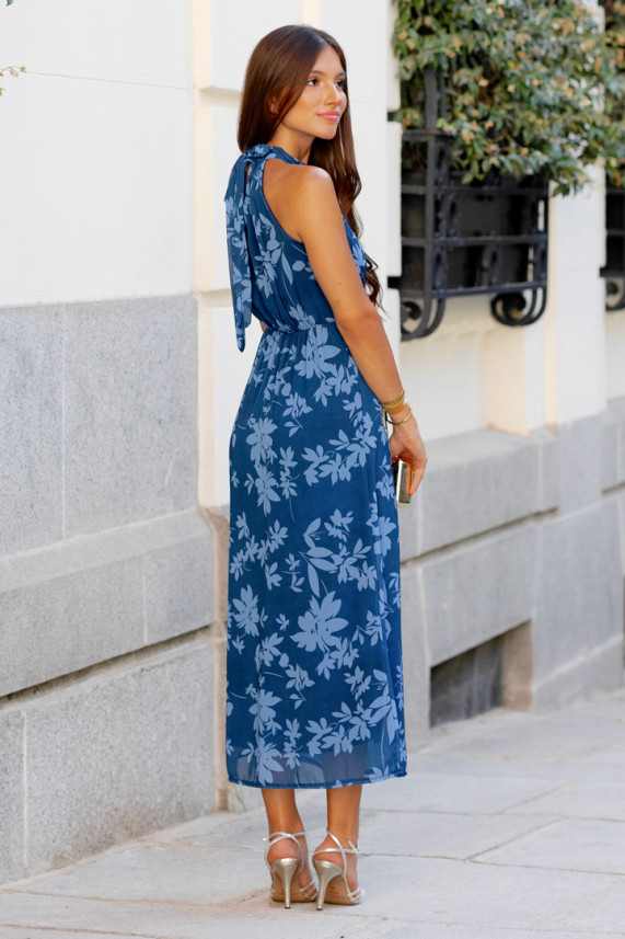 Vestido Koch azul oscuro