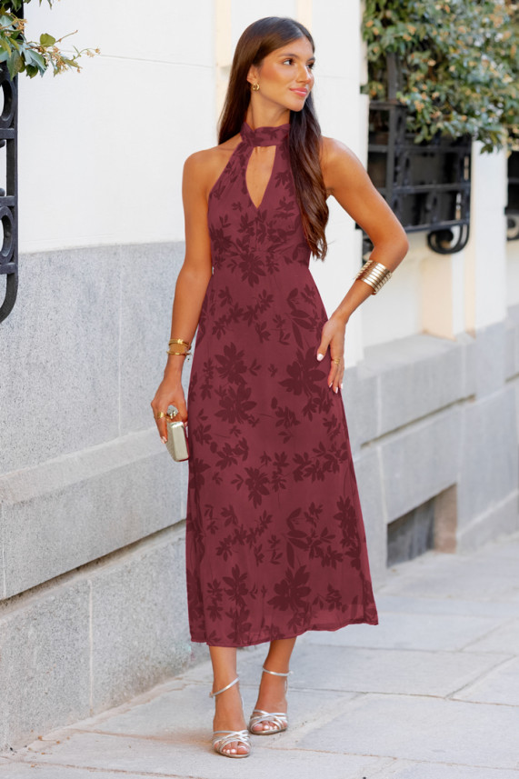 Vestido Koch burdeos