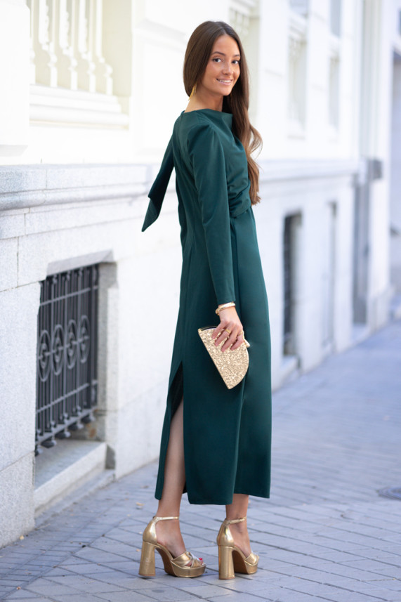 Vestido Jones verde botella