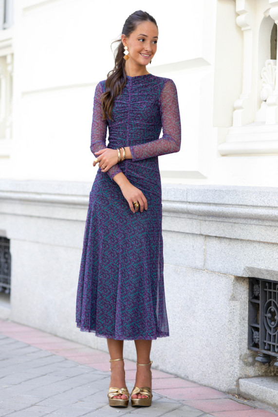 Vestido Favretto azul