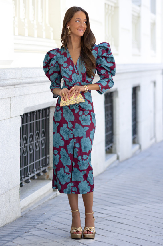 Vestido Manenti burdeos