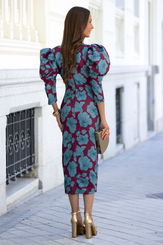 Vestido Manenti burdeos