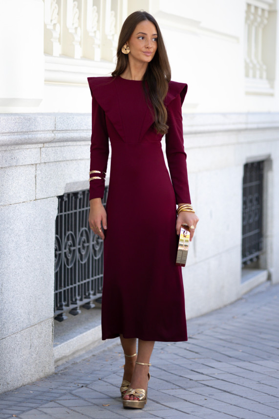 Vestido Gilmore burdeos