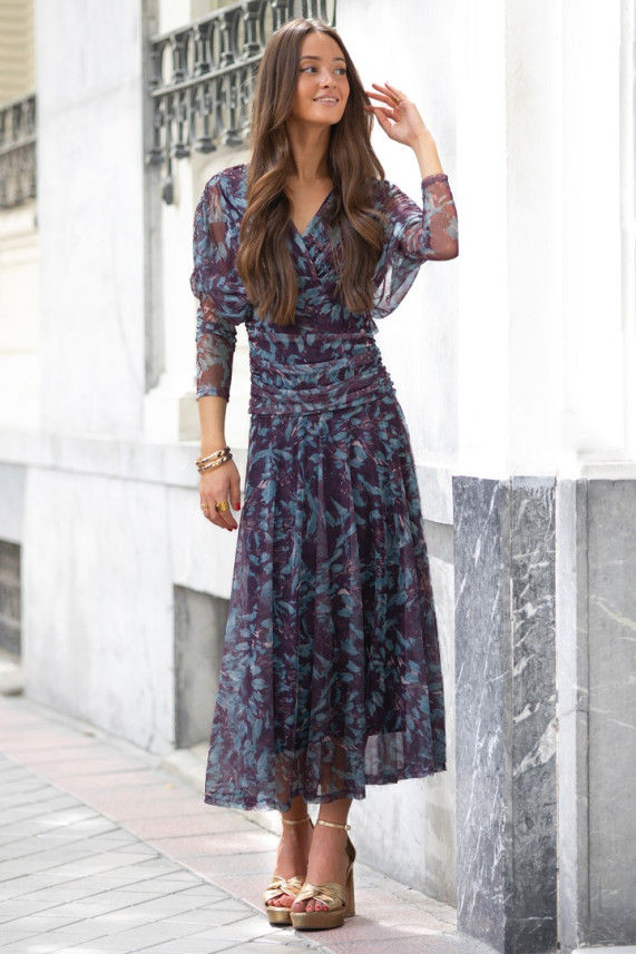 Vestido Chiara azul cobalto