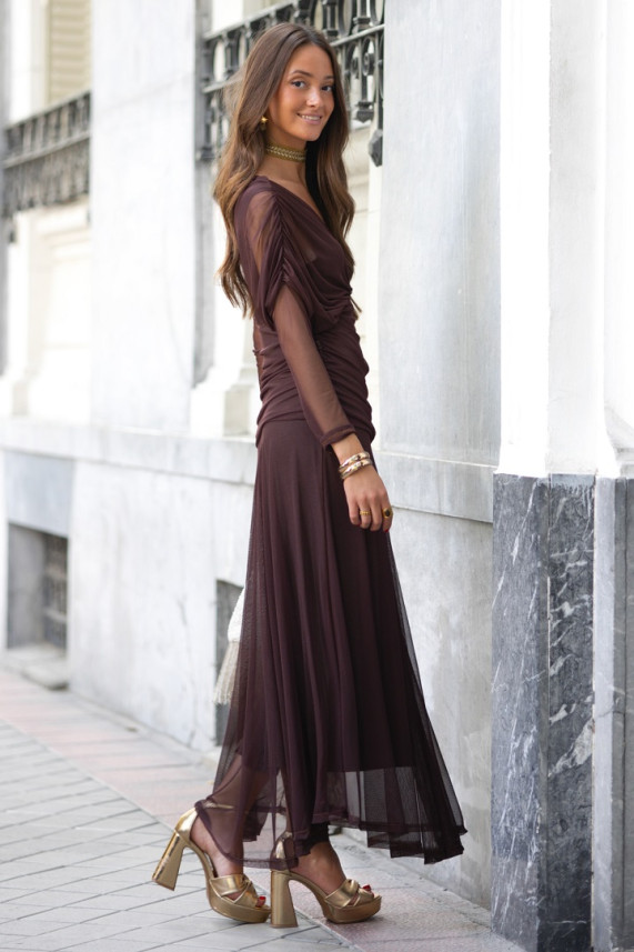 Vestido Grazia marrón