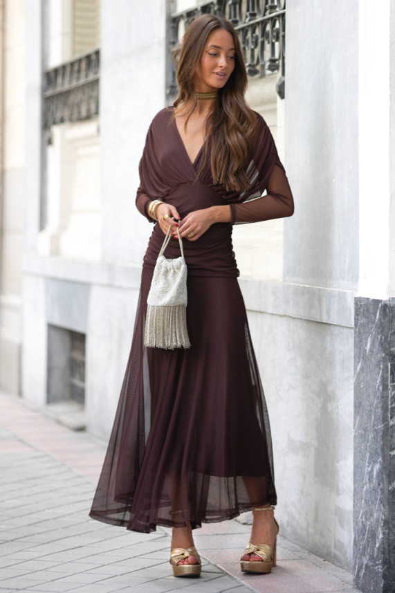 Vestido Grazia marrón