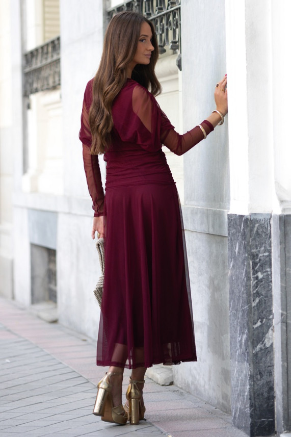 Vestido Grazia burdeos