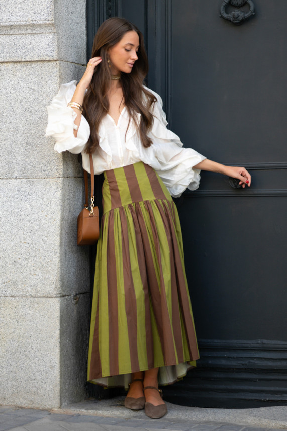 Falda Megan verde