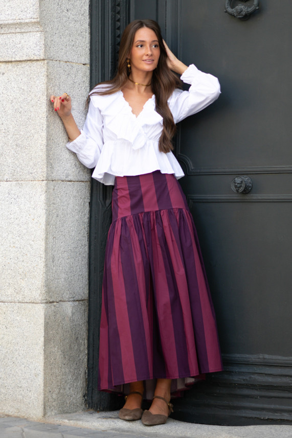 Falda Megan buganvilla