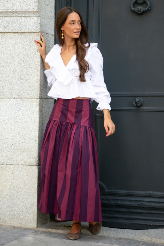 Falda Megan buganvilla