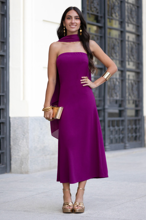 Vestido Milana buganvilla