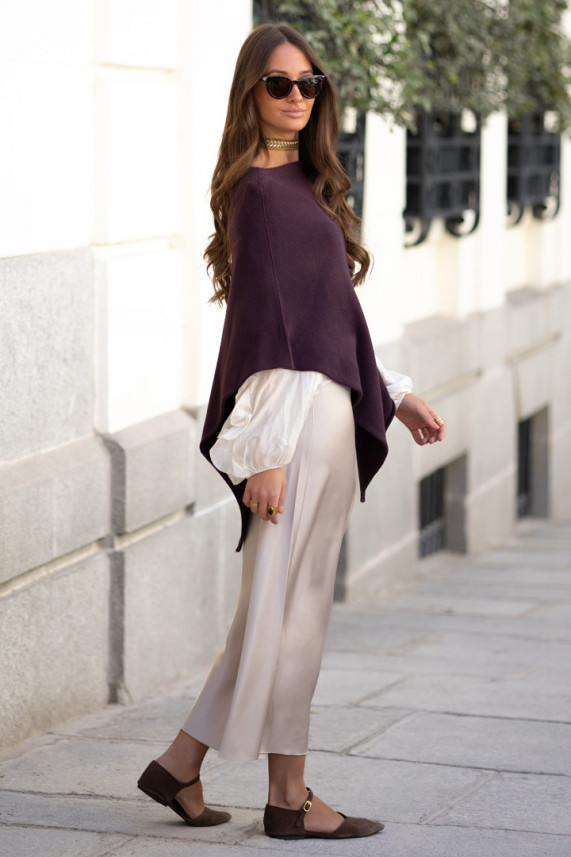 Poncho Whisper berenjena