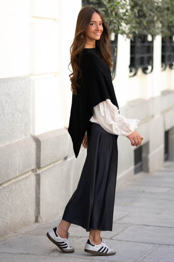 Poncho Whisper negro