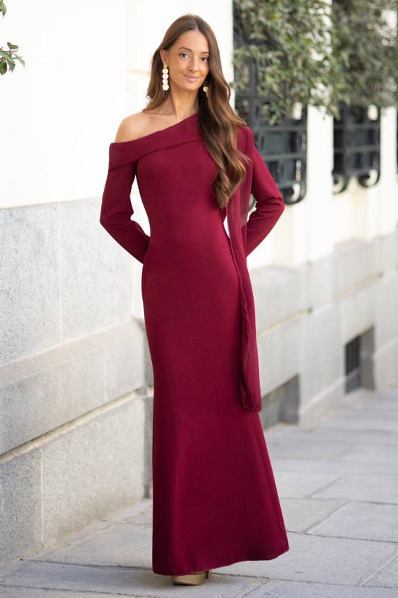 Vestido Soho burdeos