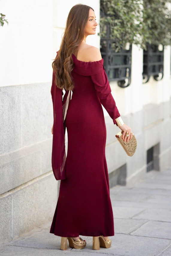 Vestido Soho burdeos