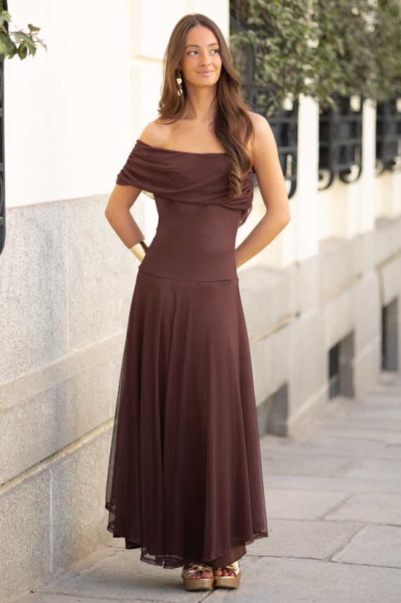 Vestido Bloems marrón