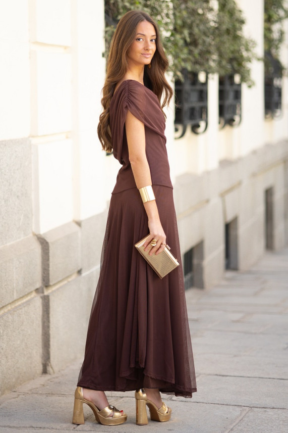 Vestido Bloems marrón