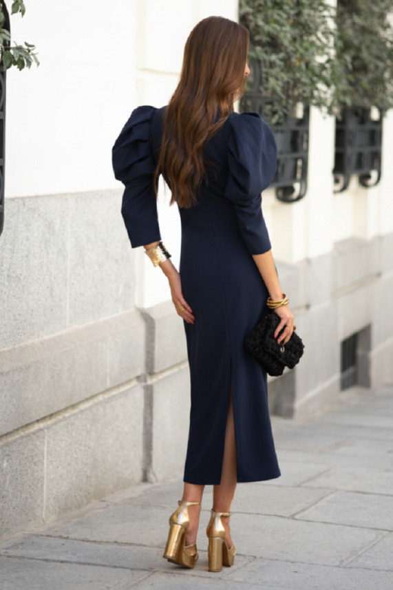 Vestido Amalfi azul marino