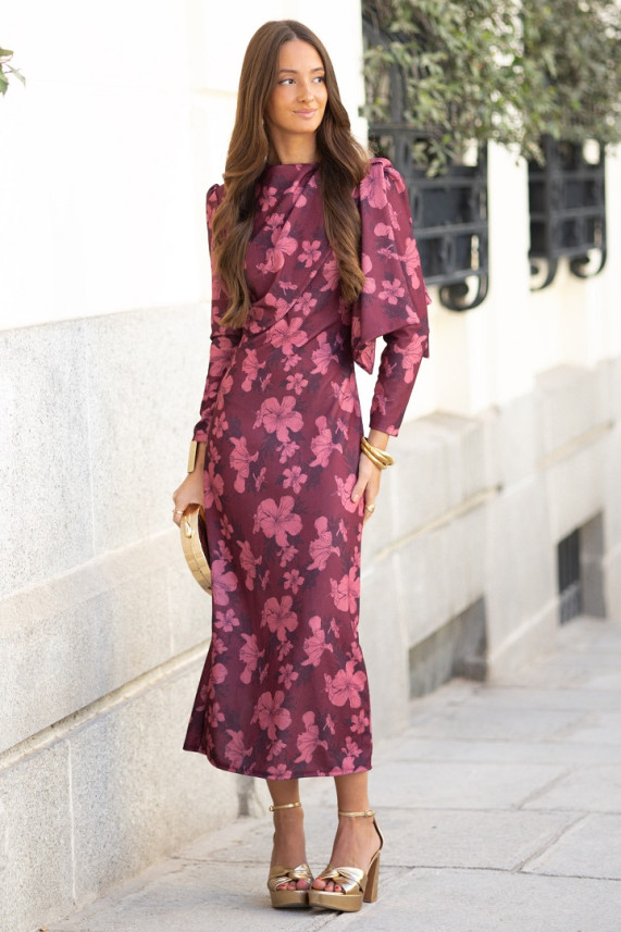 Vestido Sletter burdeos