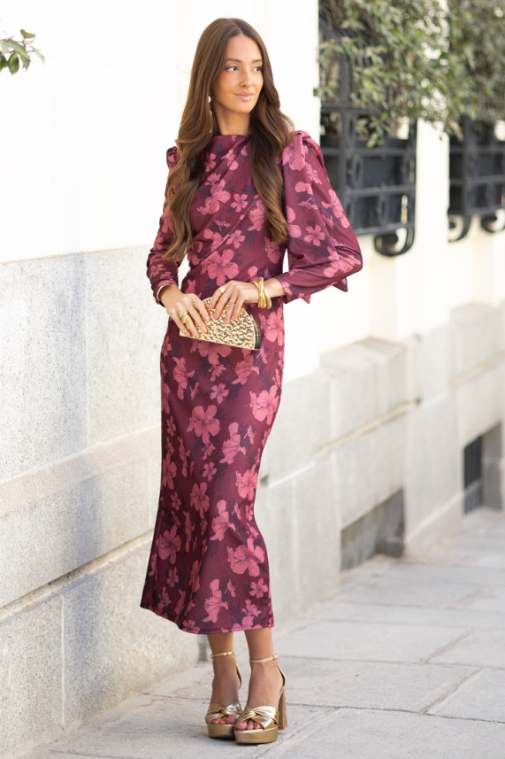 Vestido Sletter burdeos