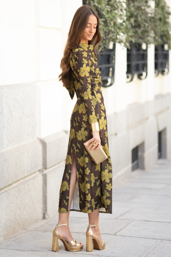 Vestido Sletter marrón