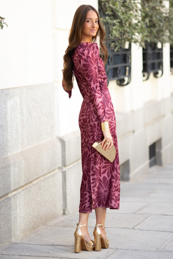 Vestido Jacoppo burdeos