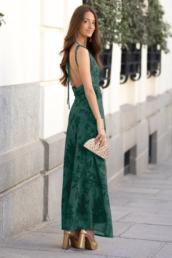 Vestido Georg verde botella