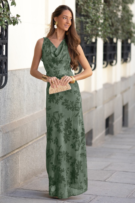 Vestido Georg verde caza