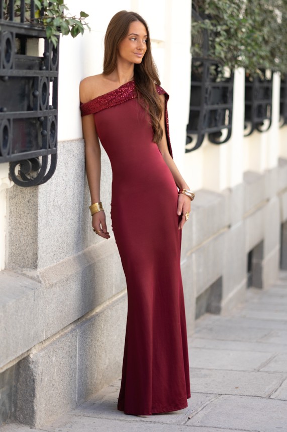 Vestido Lloyds burdeos