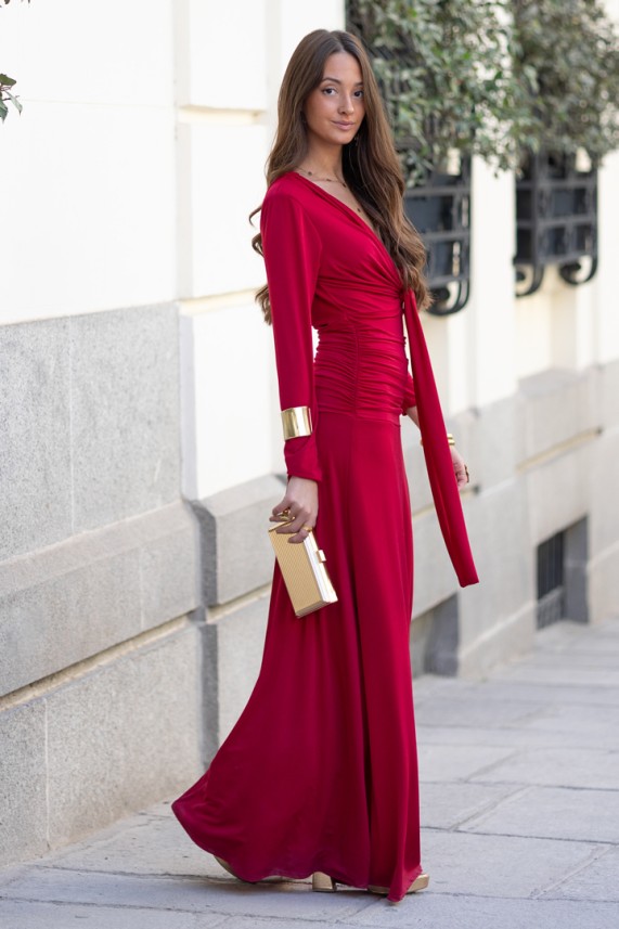 Vestido Roofers burdeos