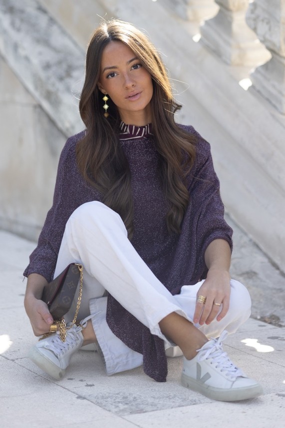 Poncho Merhawi burdeos