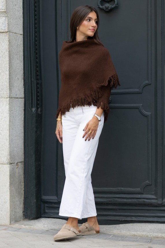 Poncho Taglia marrón