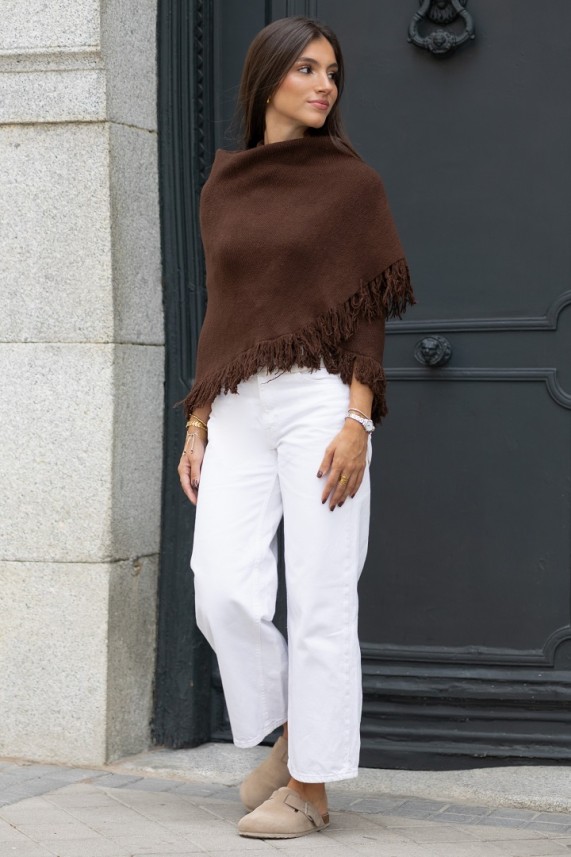 Poncho Taglia marrón