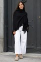 Poncho Taglia negro