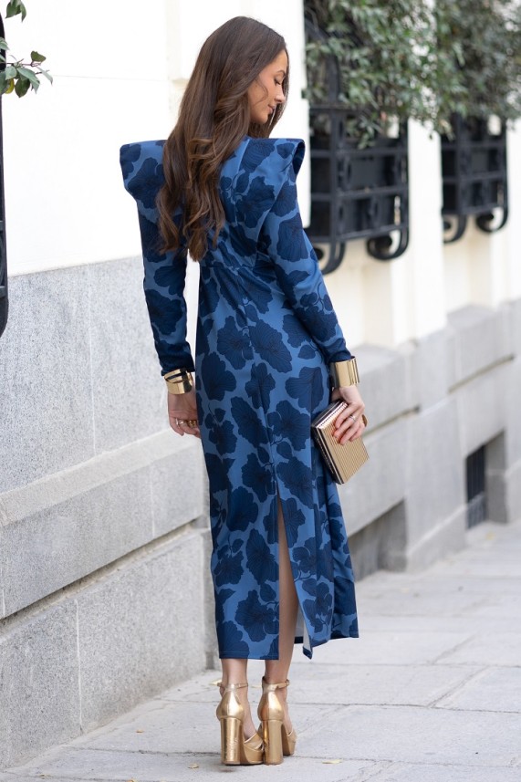 Vestido Giulia azul marino