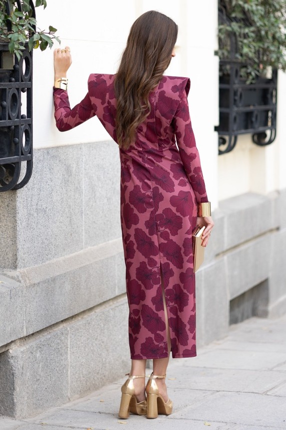 Vestido Giulia burdeos