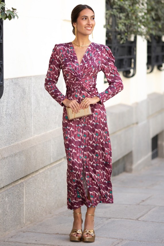 Vestido Dolven burdeos