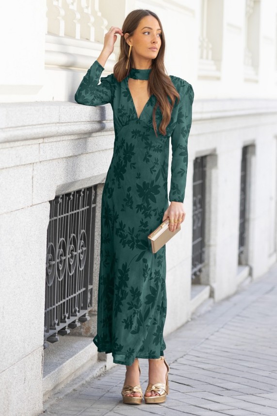 Vestido Kade verde botella