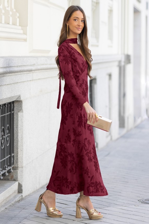 Vestido Kade burdeos