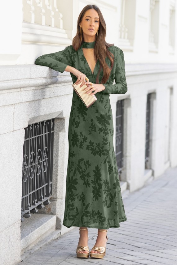 Vestido Kade verde caza