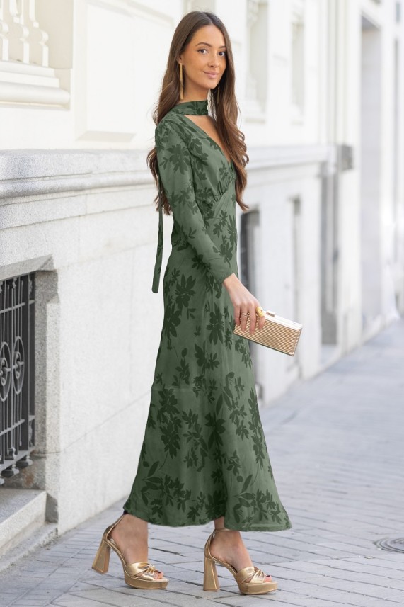 Vestido Kade verde caza