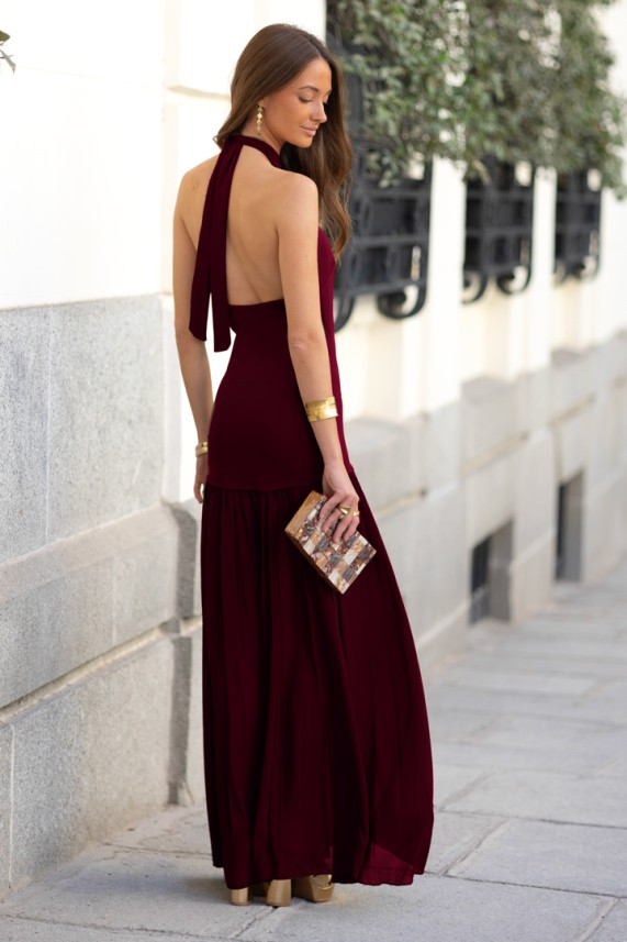 Vestido Josh burdeos