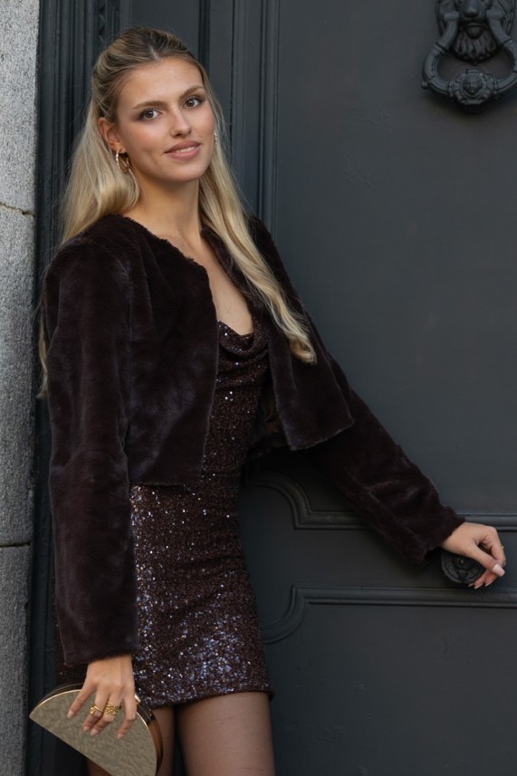 Abrigo Coupe marrón