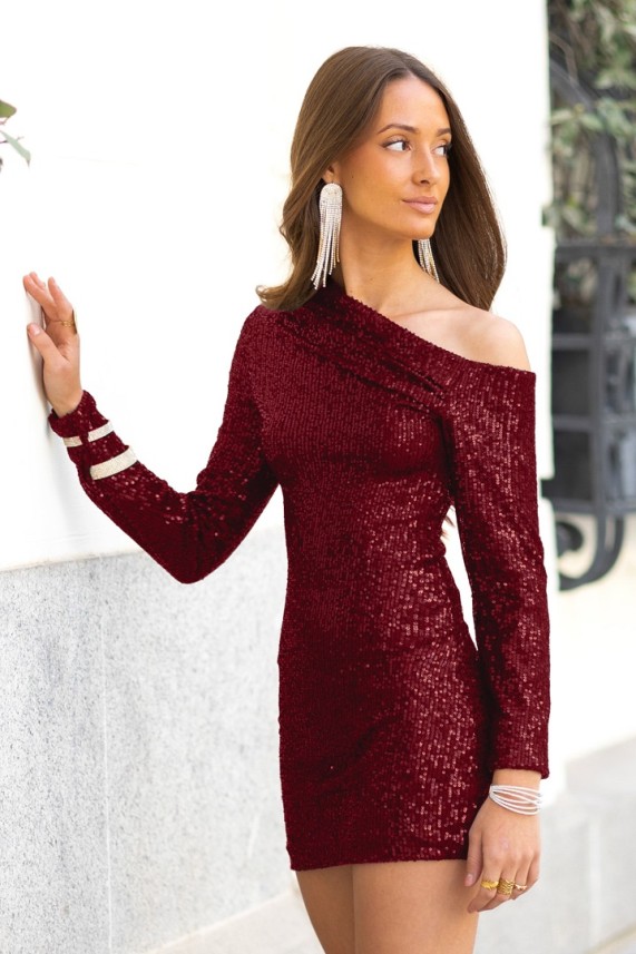 Vestido Pickett burdeos