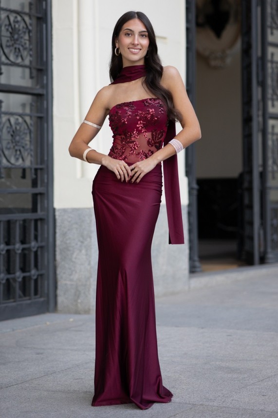 Vestido Holgren burdeos